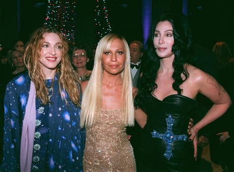 cher madonna e donatella versace|madonna in celebration video.